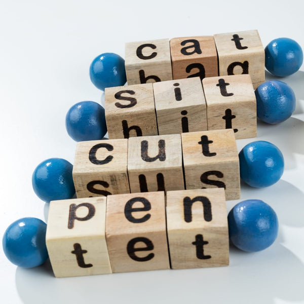 Wooden Spelling Blocks Learning Toy