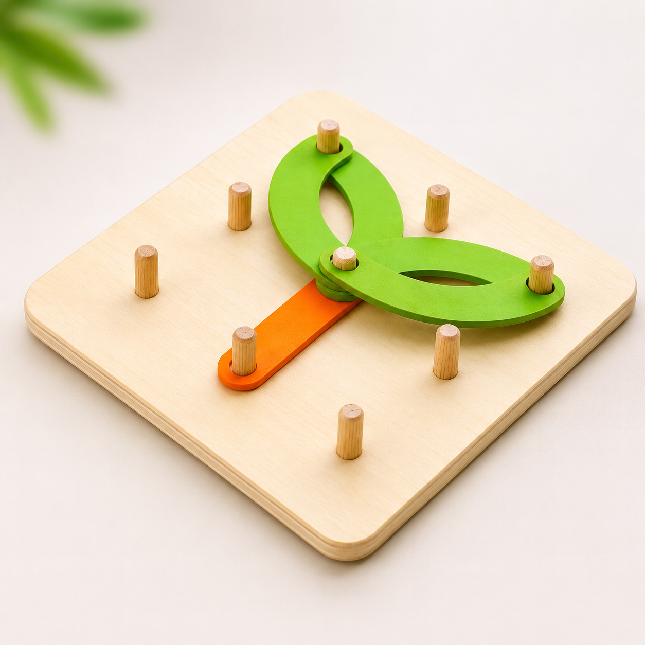 Multifunctional Montessori Pillar Flower Puzzle – Wooden Rotating Shape Toy