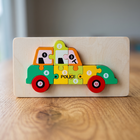 6-Pack Premium Wooden Number Puzzles for Toddlers 2-5 Years | Montessori Educational Counting Toys (1-10) | Chunky Animal, Dinosaur & Vehicle Jigsaw Puzzles