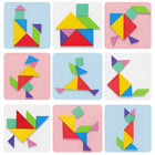Colorful magnetic geometric shapes for kids pattern building