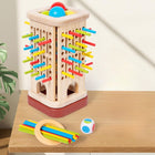 Wooden pattern and shape building sticks game for toddlers