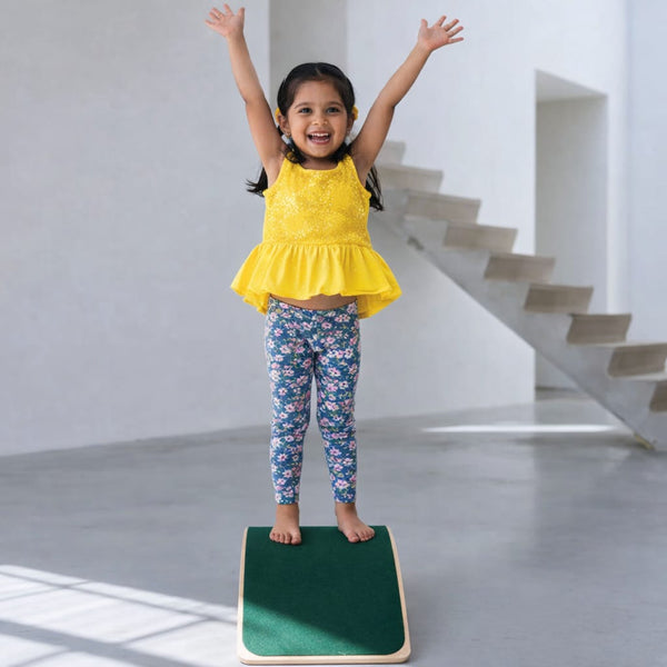 Wooden Balance Board for Kids – Non-Slip Balancing Board Game Smooth Edges